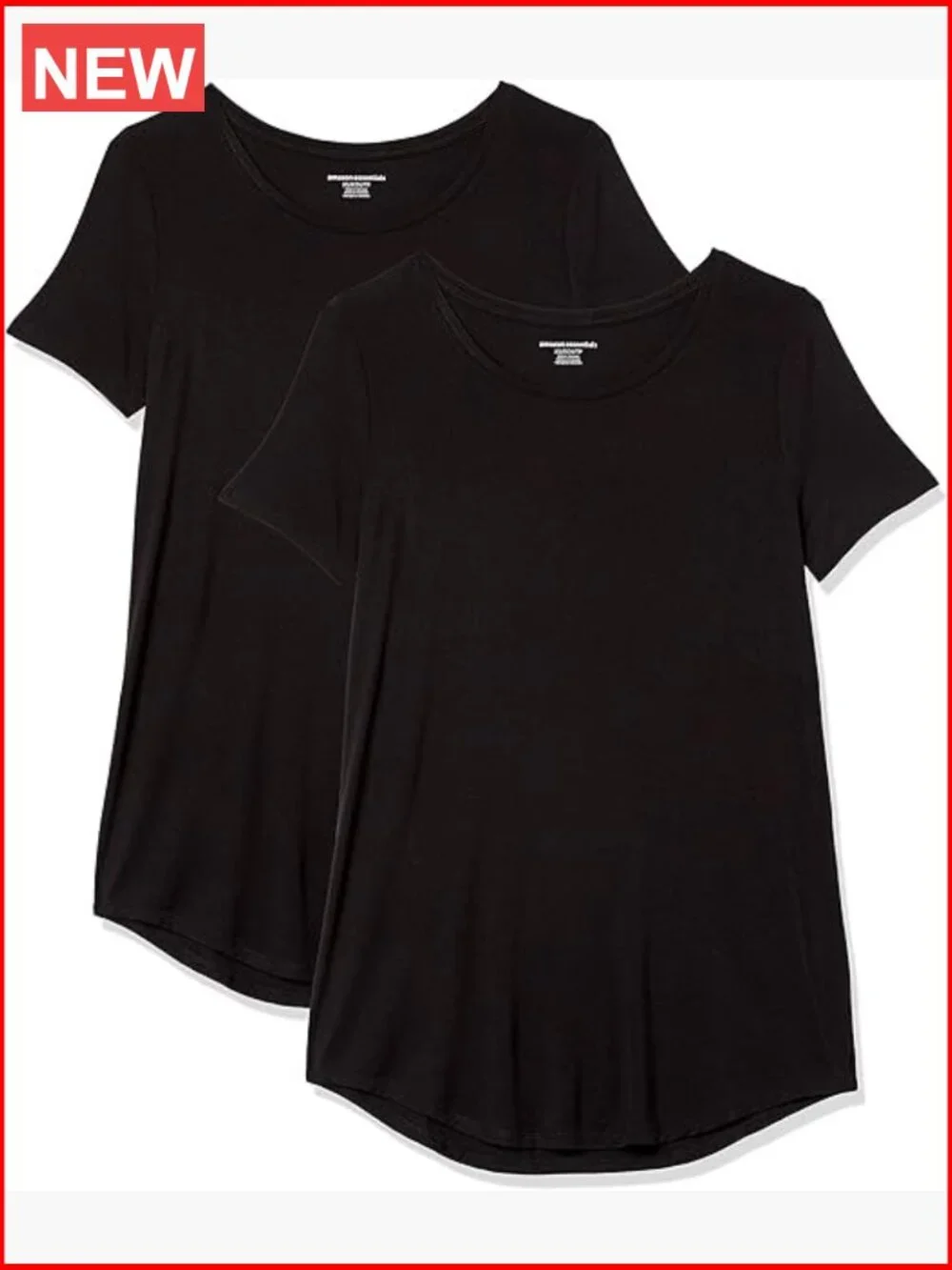 Short-Sleeve Scoopneck Tunic Tops Pack of 2